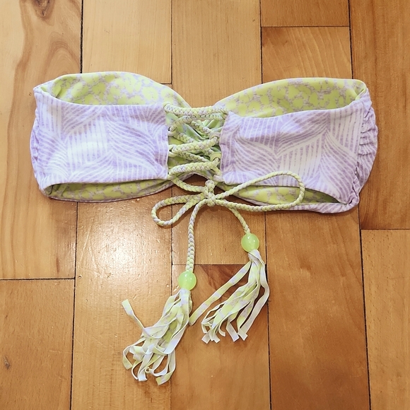 Victoria's Secret Swim Reversible Lace Up Tassle Bikini Top & Bottom Set - Small - Picture 5 of 11